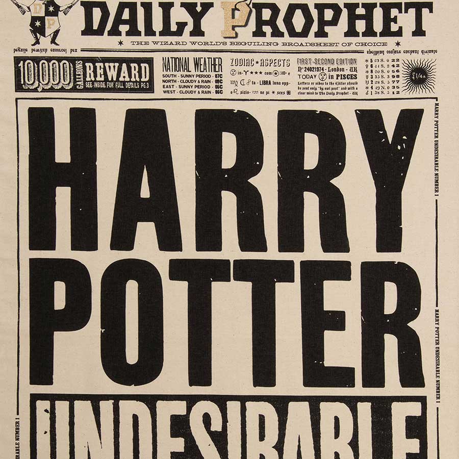 日刊預言者新聞クッションカバーハリポタミナリマハリーポッター