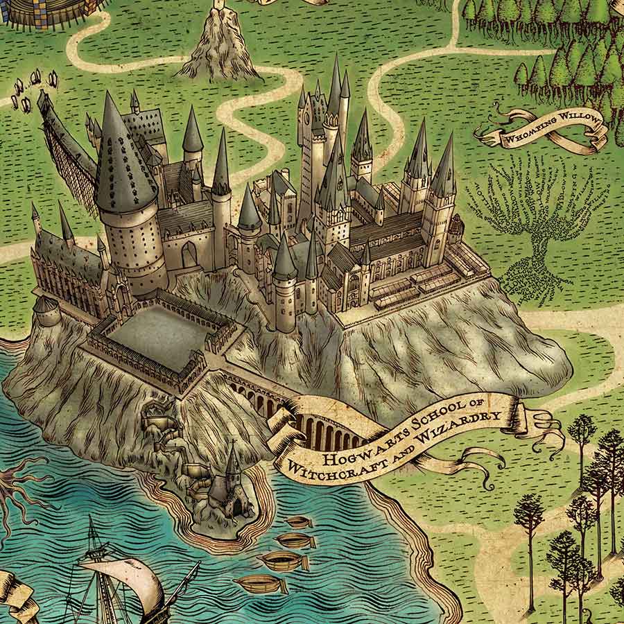 CASTLES of BRITAIN～英国の城ガイドマップポスター～ の額 CASTLES of BRITAIN～英国の城ガイドマップポスター～ の額