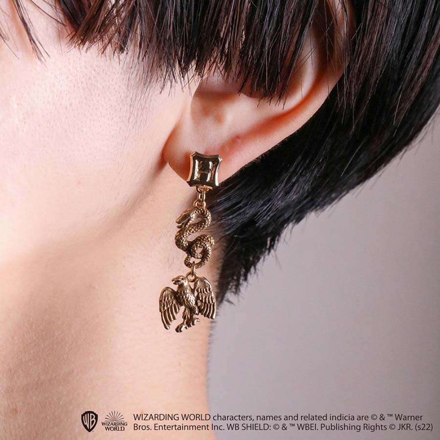 ハリーポッター トリカゴ アクセサリー ピアス ホグワーツエンブレムピアス | ハリー・ポッター マホウドコロ