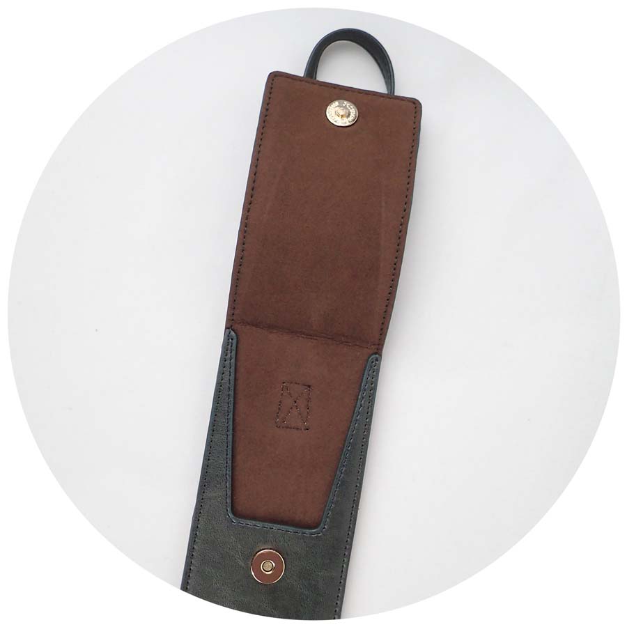 ホグワーツ4寮エンブレム杖ケース Dark Green スリザリン Sサイズ