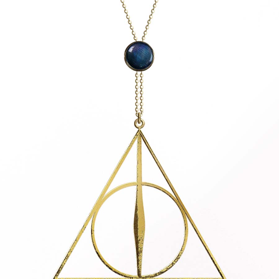 Minalima 死の秘宝ペンダント アートプリント DEATHLY HALLOWS PENDANTポストカード | ハリー・ポッター マホウドコロ