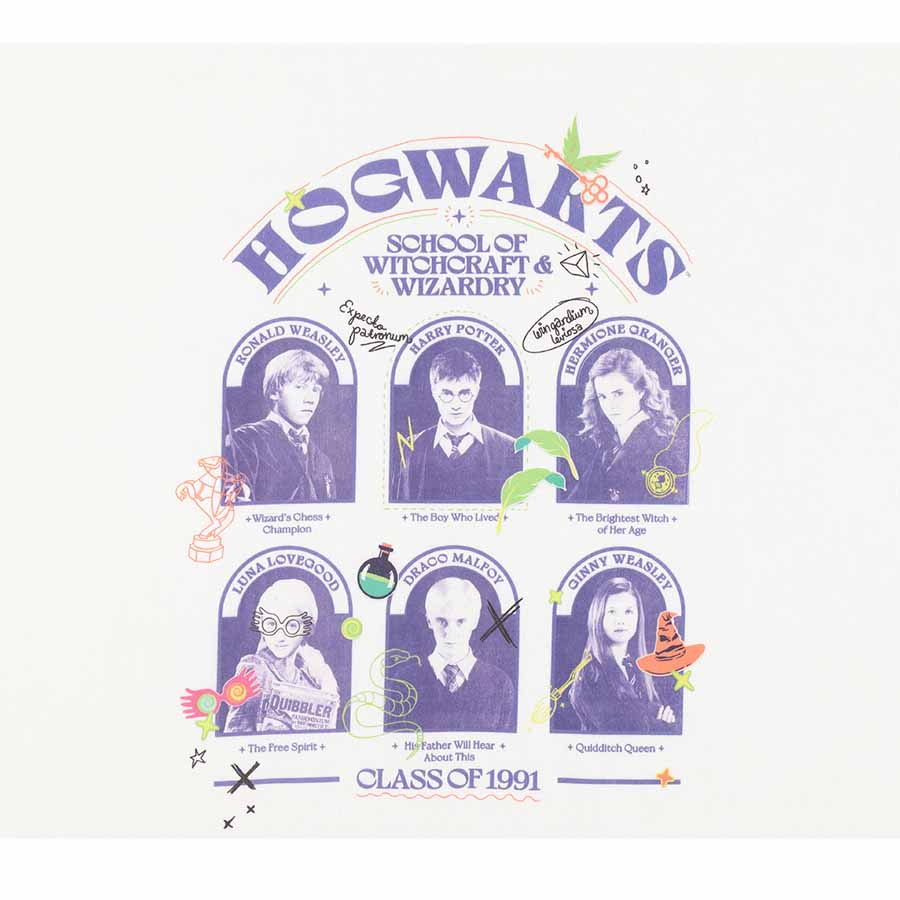 10s 【ハリーポッター】 ドビー 大判プリント Tシャツ size.L
