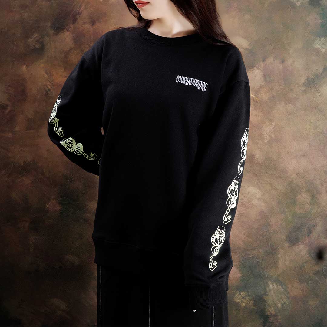 Harry Potter ハリーポッター 前面プリントスウェット 黒 XL Harry Potter ハリーポッター 前面プリントスウェット 黒 XL