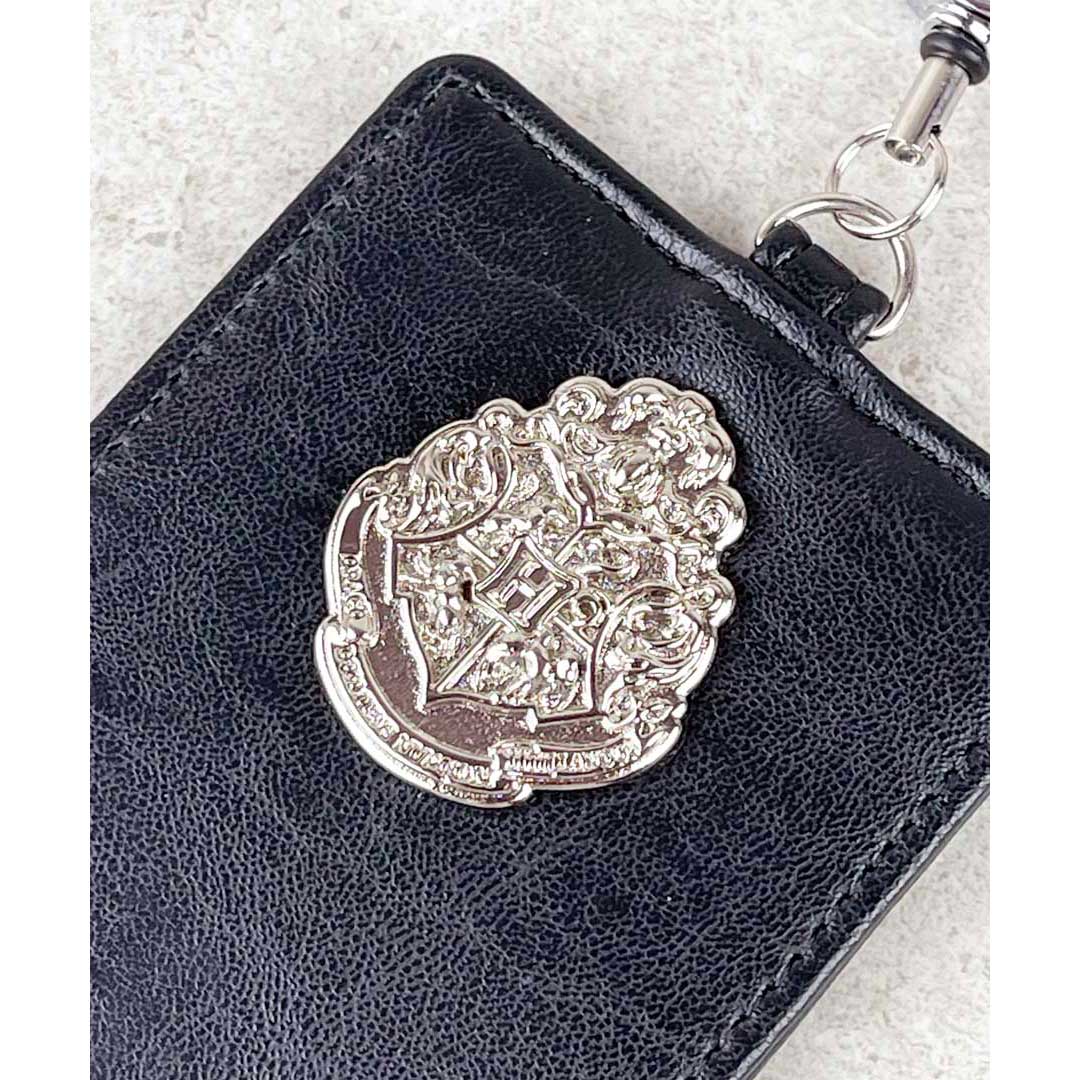 Harry Potter×Flapper ホグワーツエンブレムパスケース BK（ブラック