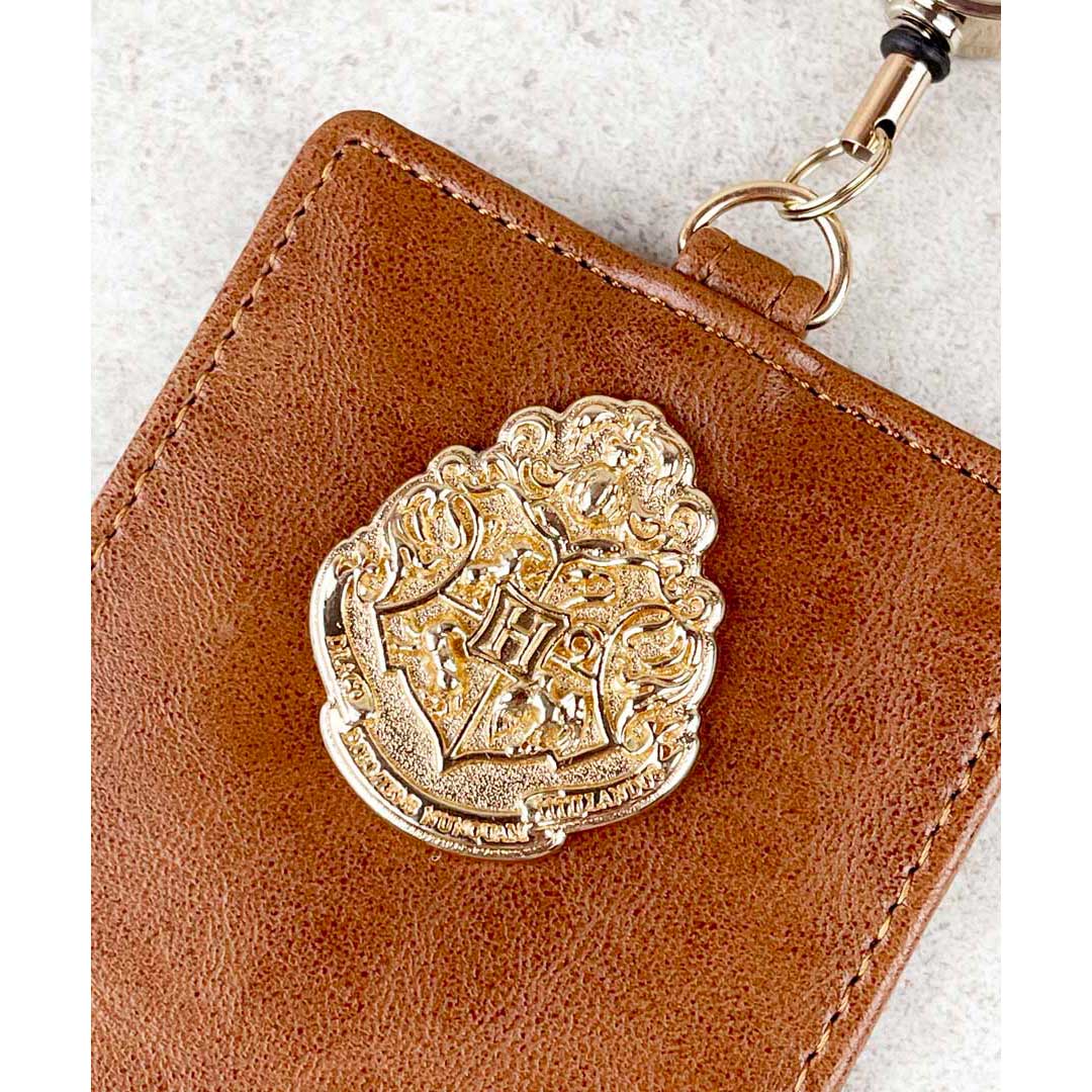 Harry Potter×Flapper ホグワーツエンブレムパスケース BR（ブラウン