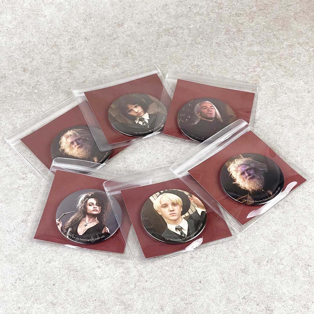 ハリーポッター 缶バッジ ベラトリックス Harry Potter×Flapper フィルムアート缶バッチミラー ベラ