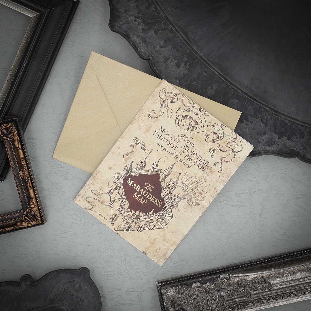 忍びの地図 グリーティングカード | ハリー・ポッター マホウドコロ