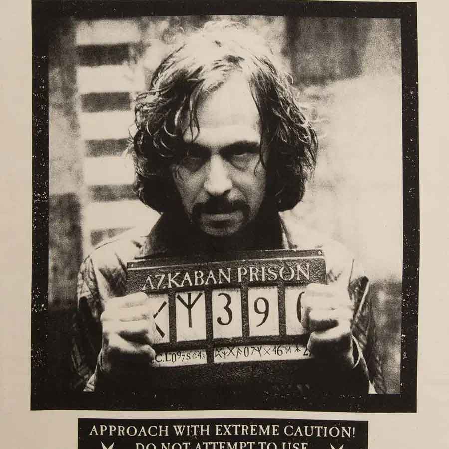 シリウス・ブラック指名手配 ティータオル | ハリー・ポッター