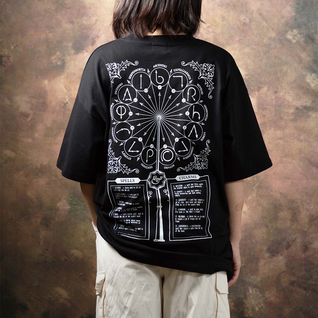 ムービーロゴ入り　ハリー　ハリーポッター　呪文　ラグ　カバー150×114 ハリー・ポッター 蓄光呪文Tシャツ | ハリー・ポッター マホウドコロ