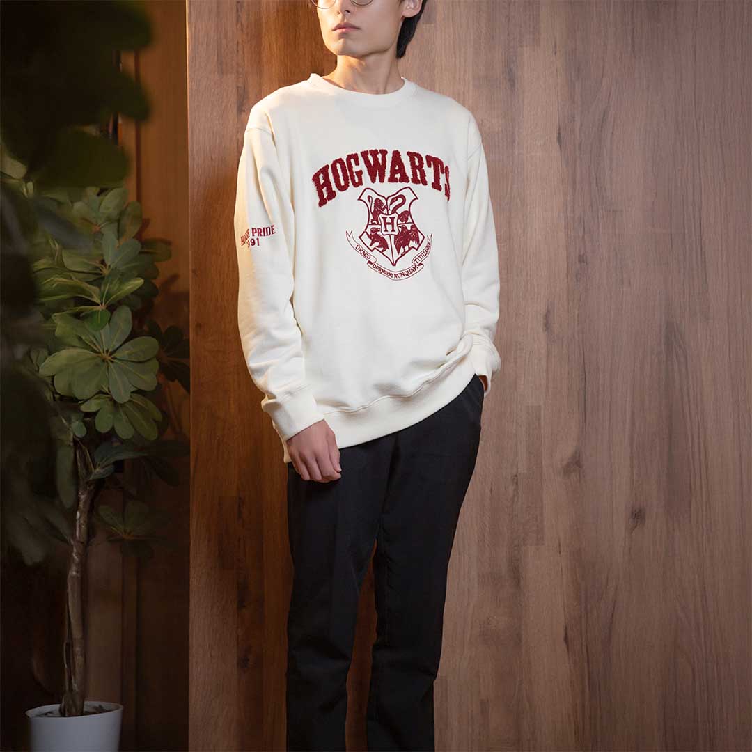 Supreme 黒 刺繍トレーナー ホグワーツ ハリー・ポッター ホグワーツ ウラゲスウェット | ハリー