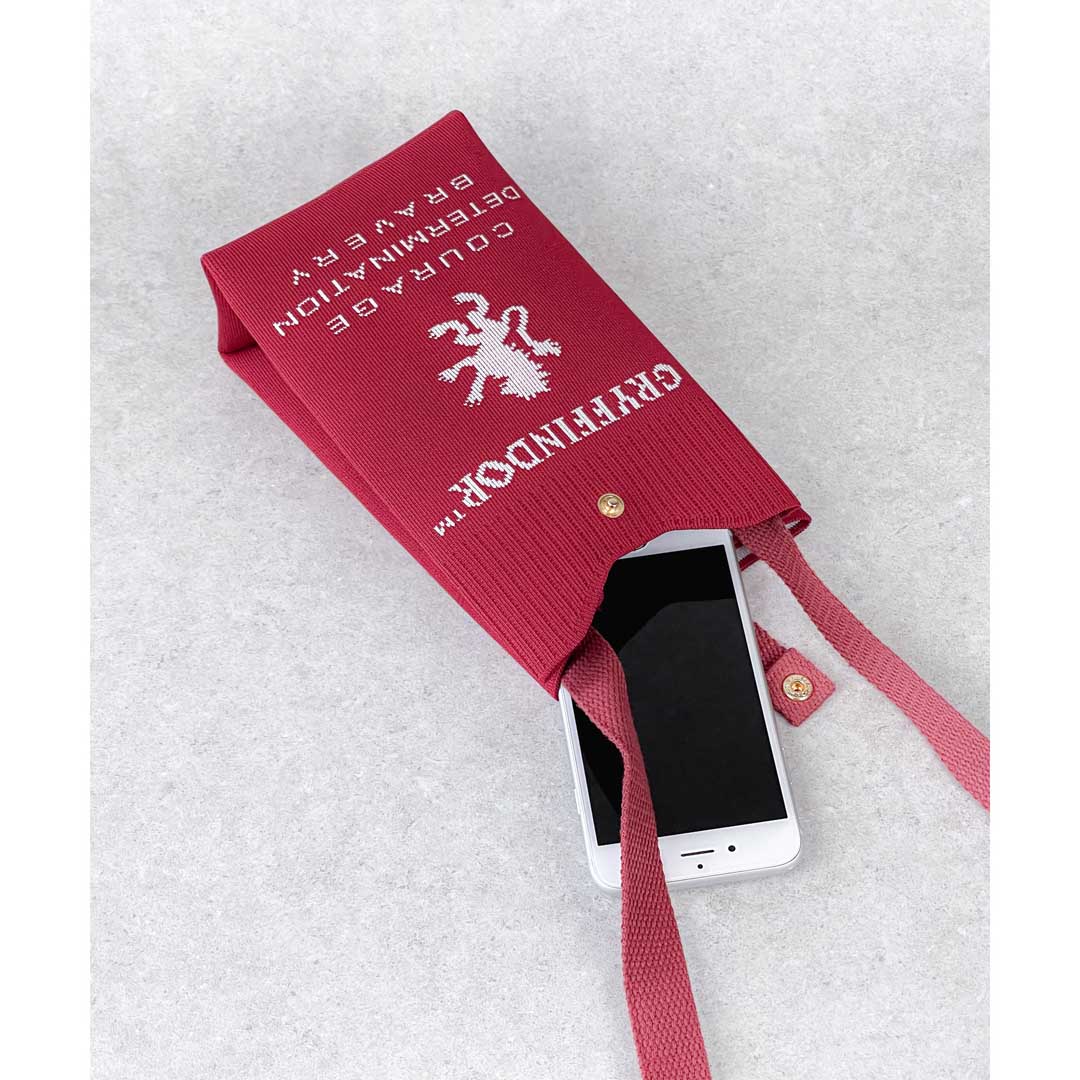 Harry Potter×Flapper 4寮エンブレムニットスマホショルダー WIN