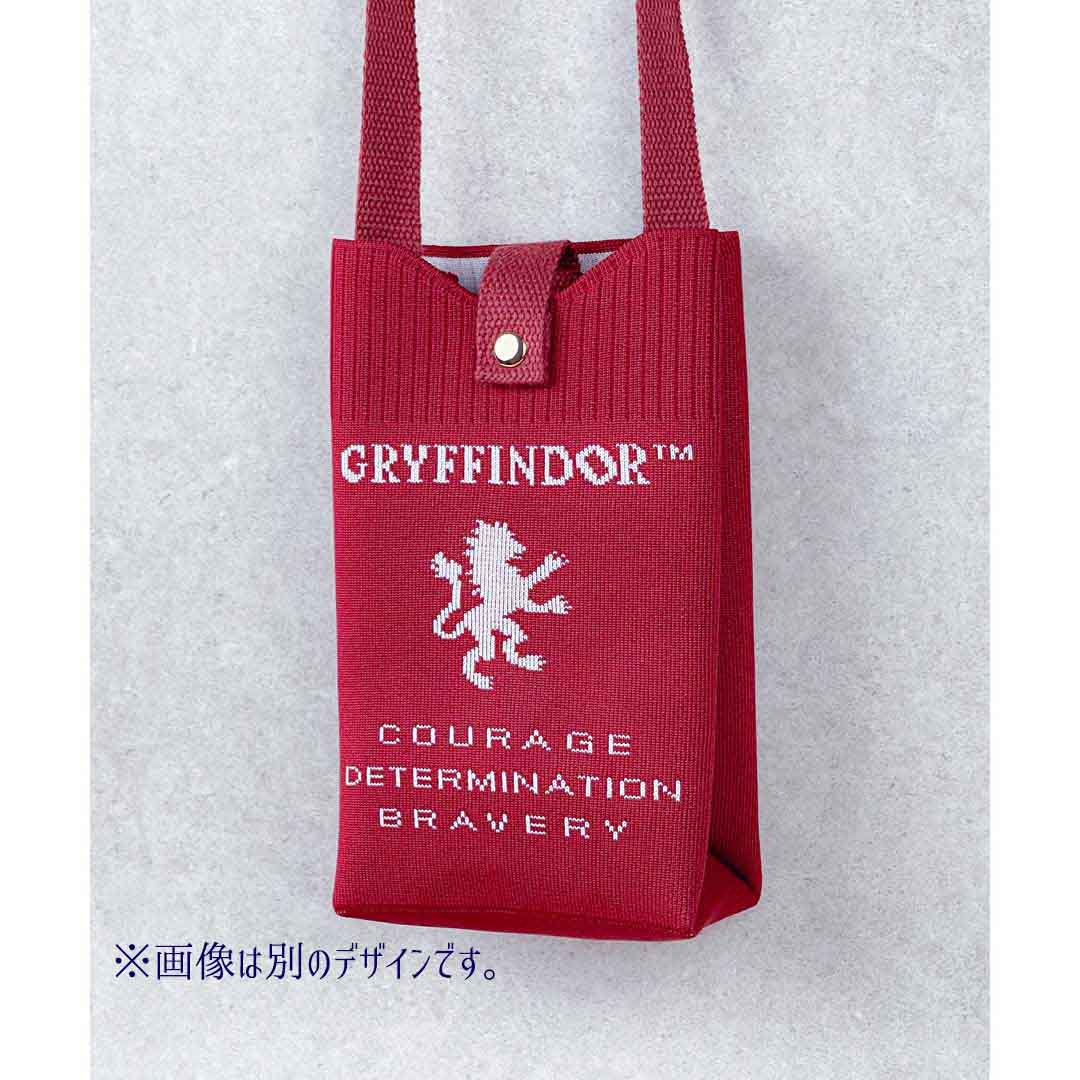 Harry Potter×Flapper 4寮エンブレムニットスマホショルダー GRN