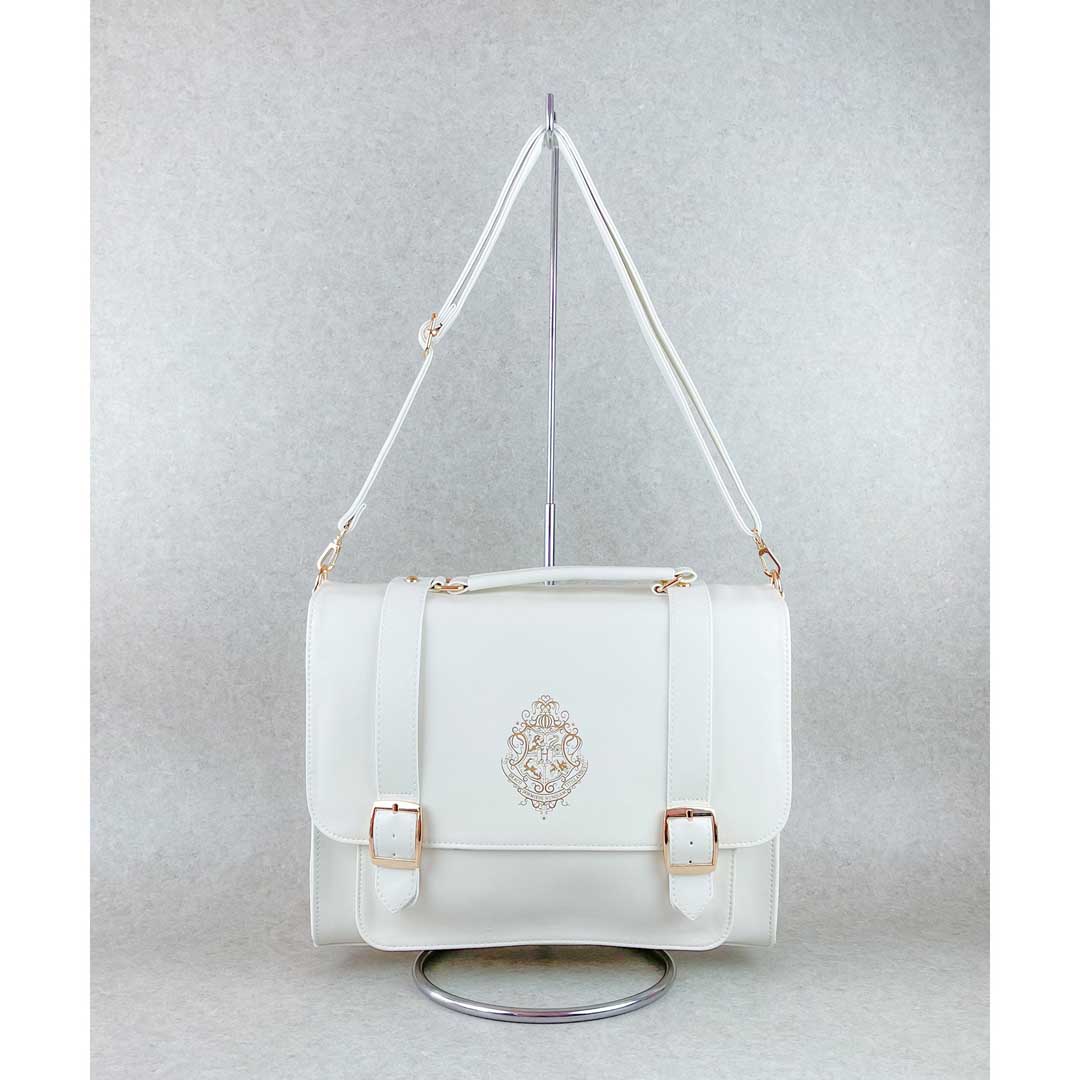 Harry Potter×Flapper ホグワーツロゴ サッチェル ホワイト | ハリー