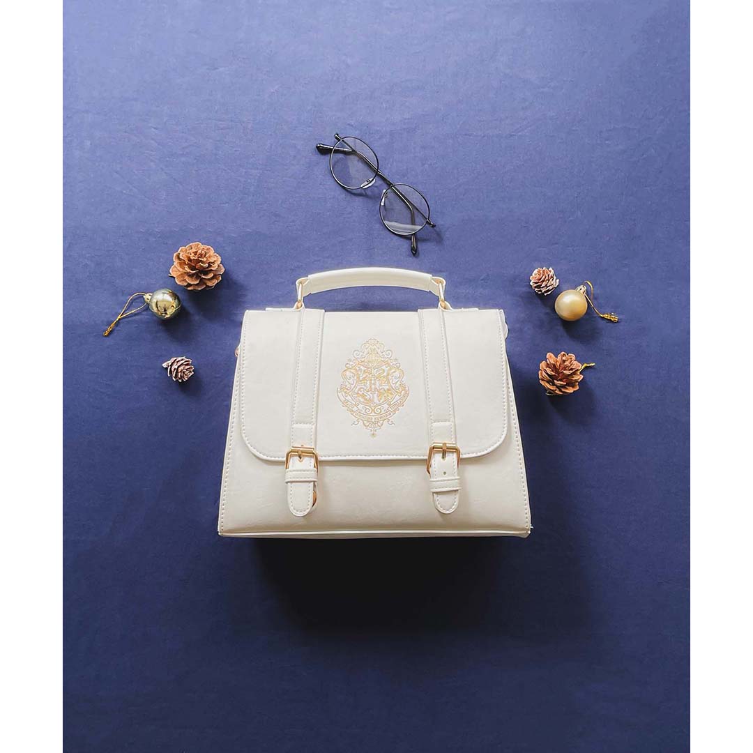 Harry Potter×Flapper ホグワーツロゴ ミニサッチェル WHITE | ハリー