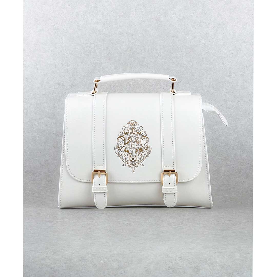 Harry Potter×Flapper ホグワーツロゴ ミニサッチェル WHITE | ハリー