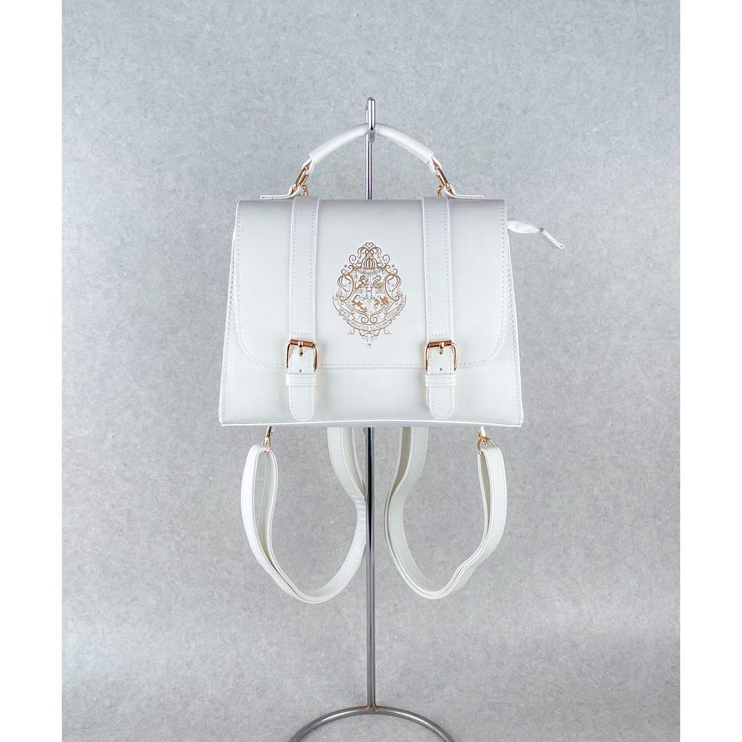 Harry Potter×Flapper ホグワーツロゴ ミニサッチェル WHITE | ハリー