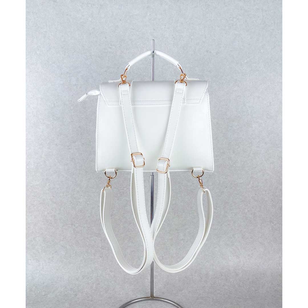 Harry Potter×Flapper ホグワーツロゴ ミニサッチェル WHITE | ハリー