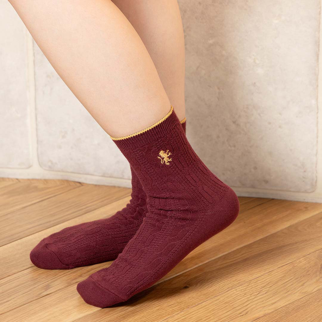 ハリー・ポッター グリフィンドール ケーブル編みソックス | ハリー