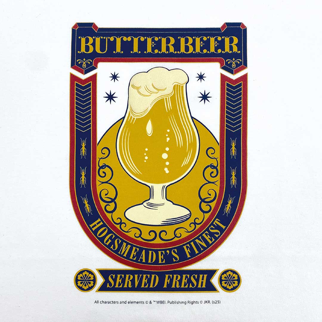 ハリー・ポッター バタービール 発泡Tシャツ バニラホワイト