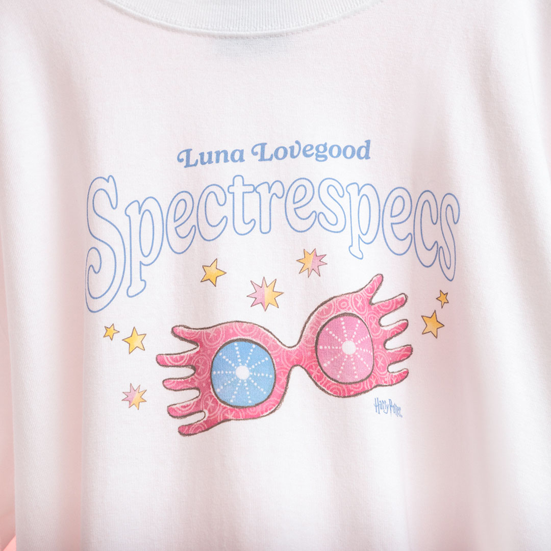 ハリー・ポッター ルーナ めらめらめがね Tシャツ ホワイト | ハリー