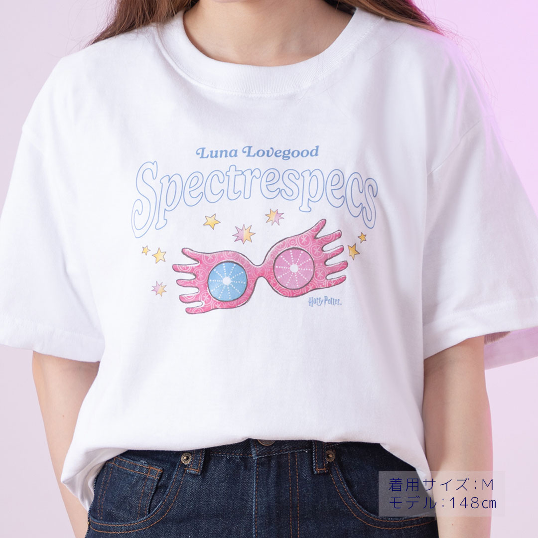 ハリー・ポッター ルーナ めらめらめがね Tシャツ ホワイト | ハリー