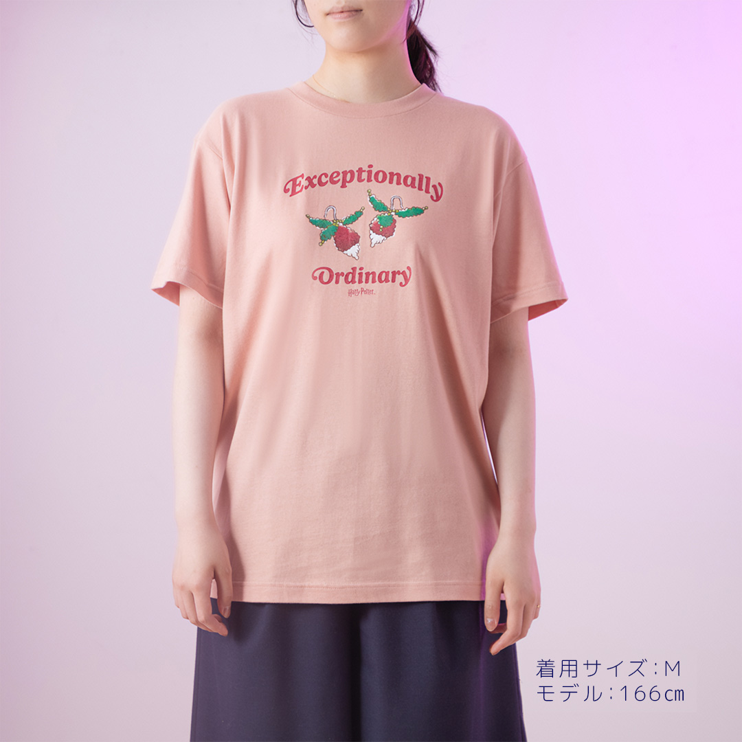 ハリー・ポッター ルーナ イヤリング Tシャツ ダスティピンク | ハリー